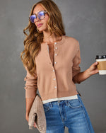 Cedar Darling Contrast Twofer Cardigan