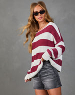 Still Life Striped Pullover Sweater