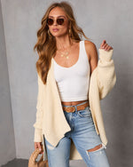 Soft Moments High Low Open Knit Cardigan