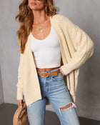 Soft Moments High Low Open Knit Cardigan