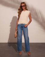 Gentle Influence Tiered Fringe Knit Sweater