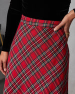 Tarenne Plaid Maxi Skirt