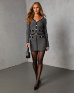 Sleigh Belle Raised Argyle Knit Cardigan