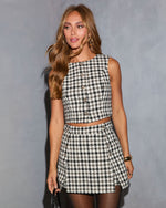 Tabby Tweed Plaid Top