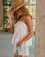 Softly Romantic Ruffle Lace Top