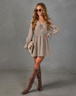 Crisp Affair Cotton Plaid Mini Dress
