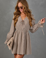 Crisp Affair Cotton Plaid Mini Dress