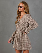Crisp Affair Cotton Plaid Mini Dress