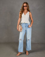 Delicate Sunbeam Floral Vest Top