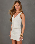 Delicate Sunbeam Floral Vest Top