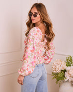 Romily Floral Peplum Top