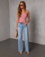 Bimini Striped Peplum Top