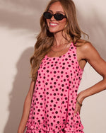 Honey Speckle Cotton Polka Dot Mini Dress