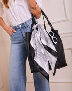 Riyan Abstract Satin Scarf