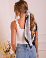 Riyan Abstract Satin Scarf