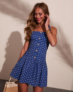 Sugar Coast Polka Dot Halter Neck Mini Dress