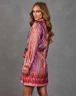 Muse Button Down Waist Tie Shirt Dress