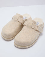 Oatmeal % Snowfall Secrets Faux Fur Mules-2