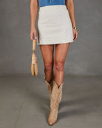 Delicate Sunbeam Floral Mini Skirt