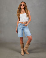 Sunstone Muse Denim Mid Rise Shorts
