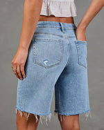 Sunstone Muse Denim Mid Rise Shorts