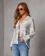 Marisette Novelty Button Down Top