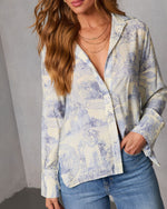 Marisette Novelty Button Down Top