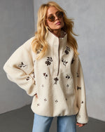 Chalet Embroidered Floral Pullover Jacket