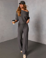 Charcoal % Chill Season Knit Sweater-2