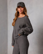 Charcoal % Chill Season Knit Sweater-3