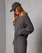 Charcoal % Chill Season Knit Sweater-4