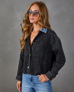 Julius Denim Contrast Collar Jacket