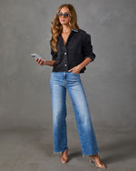 Julius Denim Contrast Collar Jacket