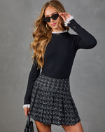 Sweet Archive Lace Trim Sweater
