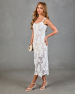 Nights Bloom Floral Midi Dress