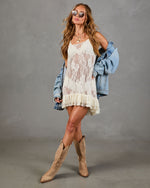 Desert Darling Floral Lace Maxi Top