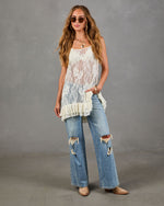 Desert Darling Floral Lace Maxi Top