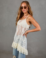 Desert Darling Floral Lace Maxi Top