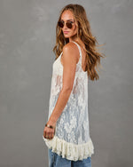 Desert Darling Floral Lace Maxi Top