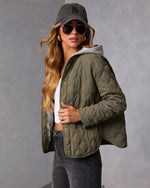 Cozycore Quilted Hooded Twofer Jacket