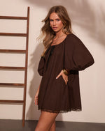 Effortless Allure Cotton Lace Trim Romper