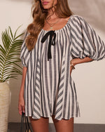 Solstice Society Relaxed Striped Romper