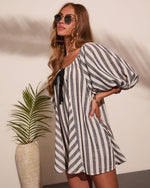 Solstice Society Relaxed Striped Romper