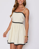Selena Contrast Trim Mini Dress