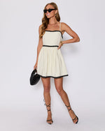 Selena Contrast Trim Mini Dress