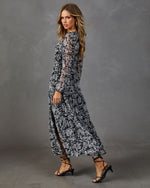Azra Paisley Print Maxi Dress