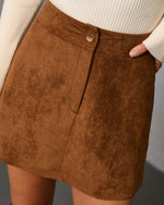 Tavie Suede Mini Skirt