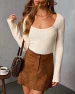 Tavie Suede Mini Skirt