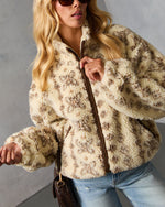 Bramble Fair Isle Print Fleece Jacket