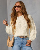 Marosia Twisted Cable Knit Sweater